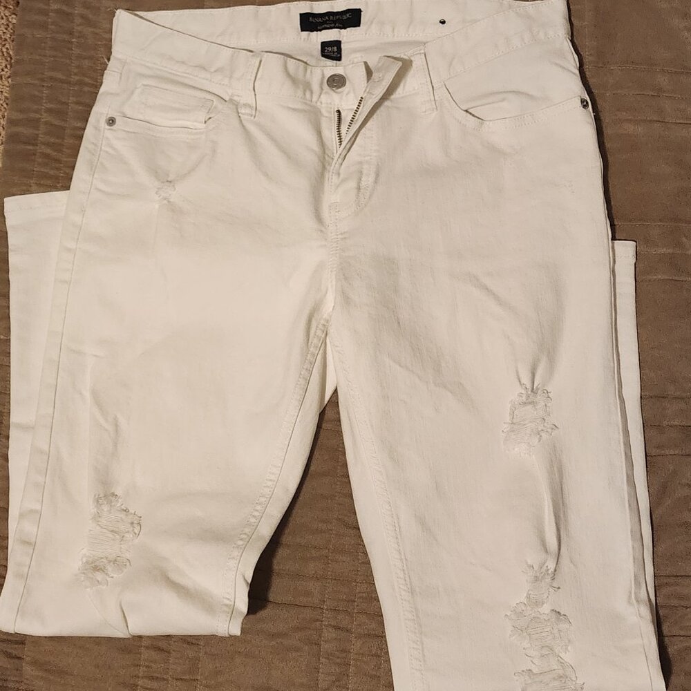 Banana Republic Factory Boyfriend Distressed Jeans 29/8